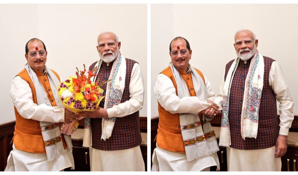 Deputy CM Vijay Sinha met PM Modi